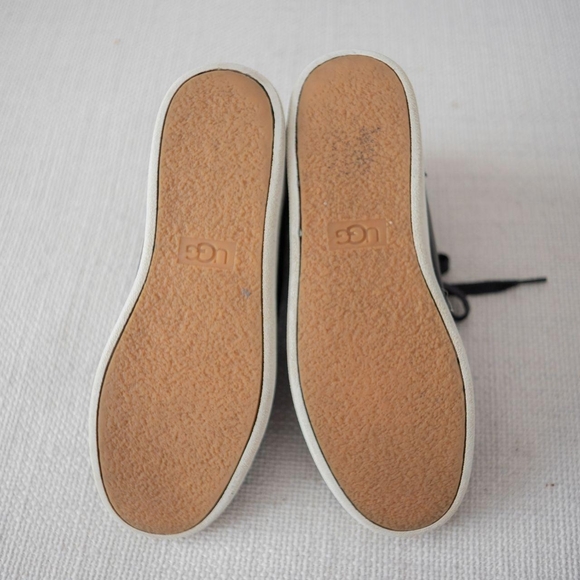 UGG Leather Olive Black High-Top Sneakers - Picture 7 of 8